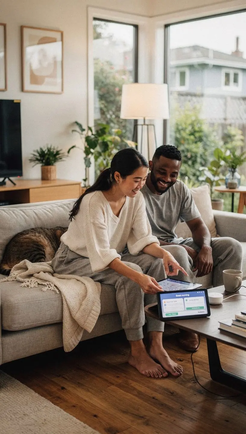 Group of diverse professionals collaborating on a project to implement automation strategies in a workspace